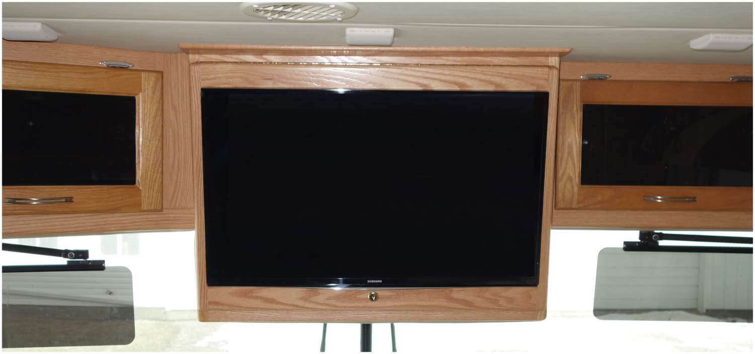 front-overhead-tv-door-cabinet-1 Front overhead TV door cabinet mount